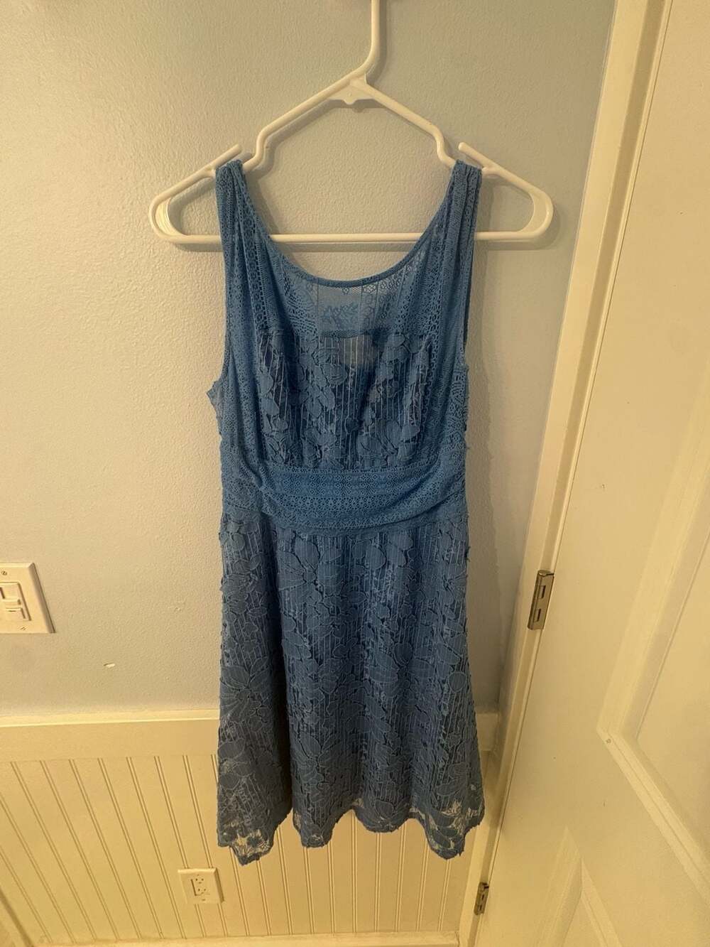 Anthropologie Blue Lace "Liliflora Dress" by Moulinette Soeurs, Si – ,